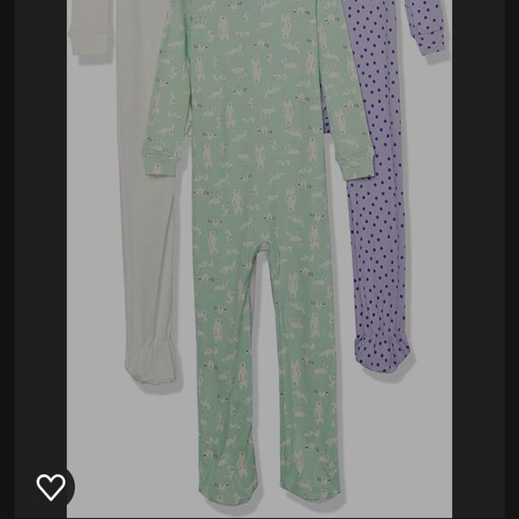 💎2/$18💎 NWT 3 unisex Cotton pajamas Snug-fit footed Sleeper - Picture 2 of 6